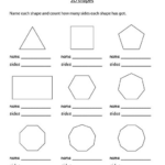 2 D Shapes Worksheet Ivuyteq