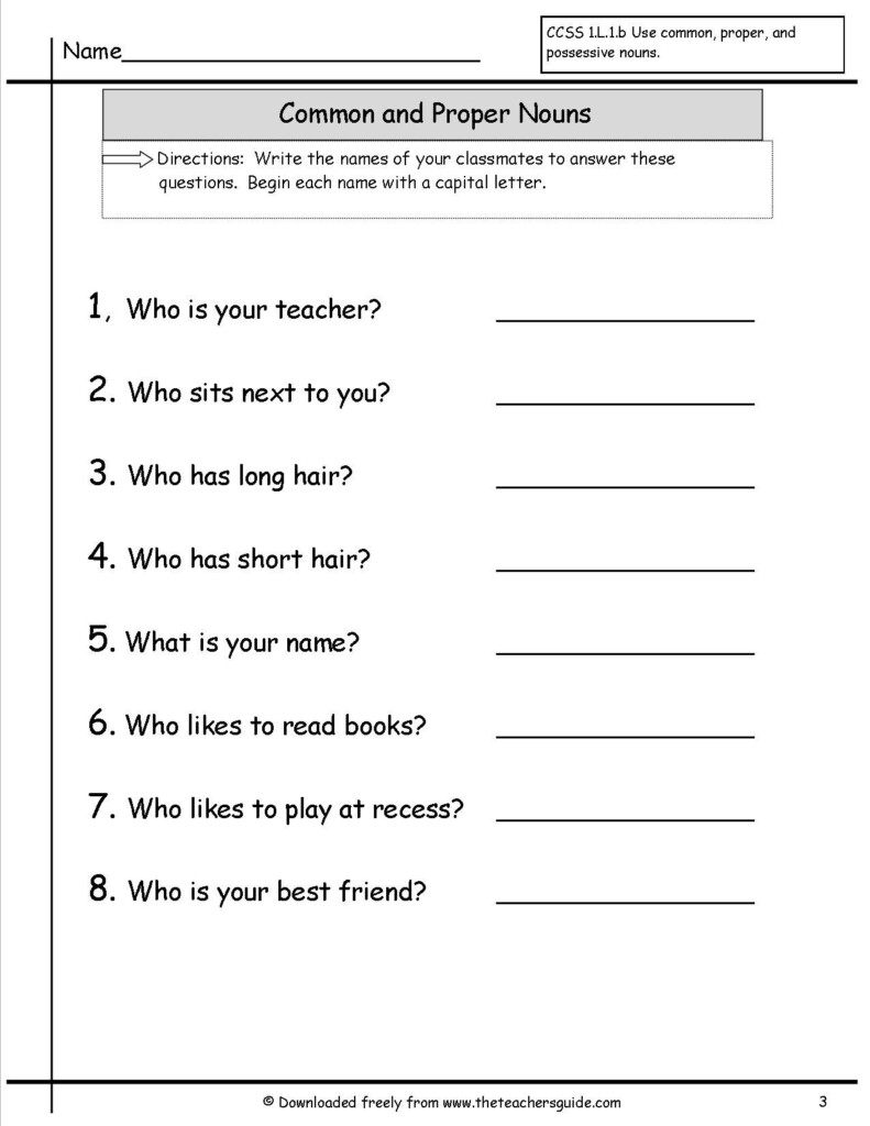 Commonpropernouns3 jpg 1275 1650 Proper Nouns Worksheet Nouns 