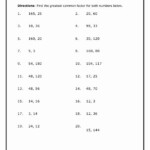 Lcm And Hcf Worksheet For Grade 4 Pdf Makeflowchart