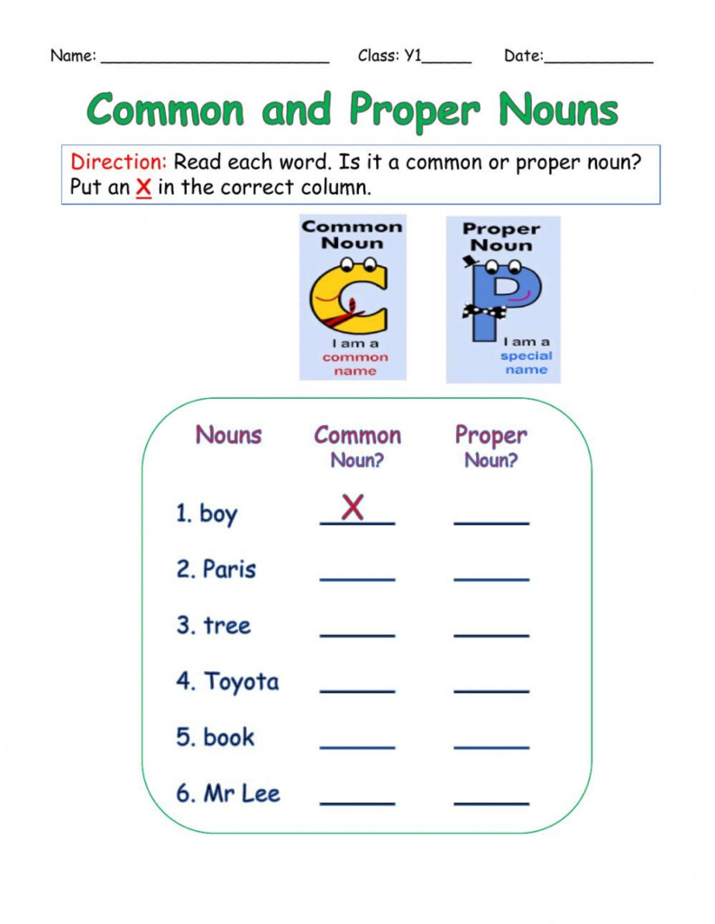 Proper Nouns Grade 1 My XXX Hot Girl