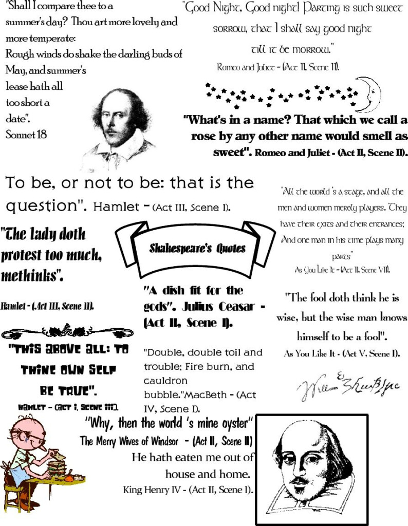 Shakespeare s Quotes 1 Shakespeare Quotes Teaching Shakespeare Quotes