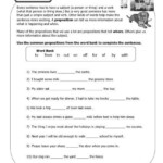 14 Printable Preposition Worksheets 6th Grade Worksheeto