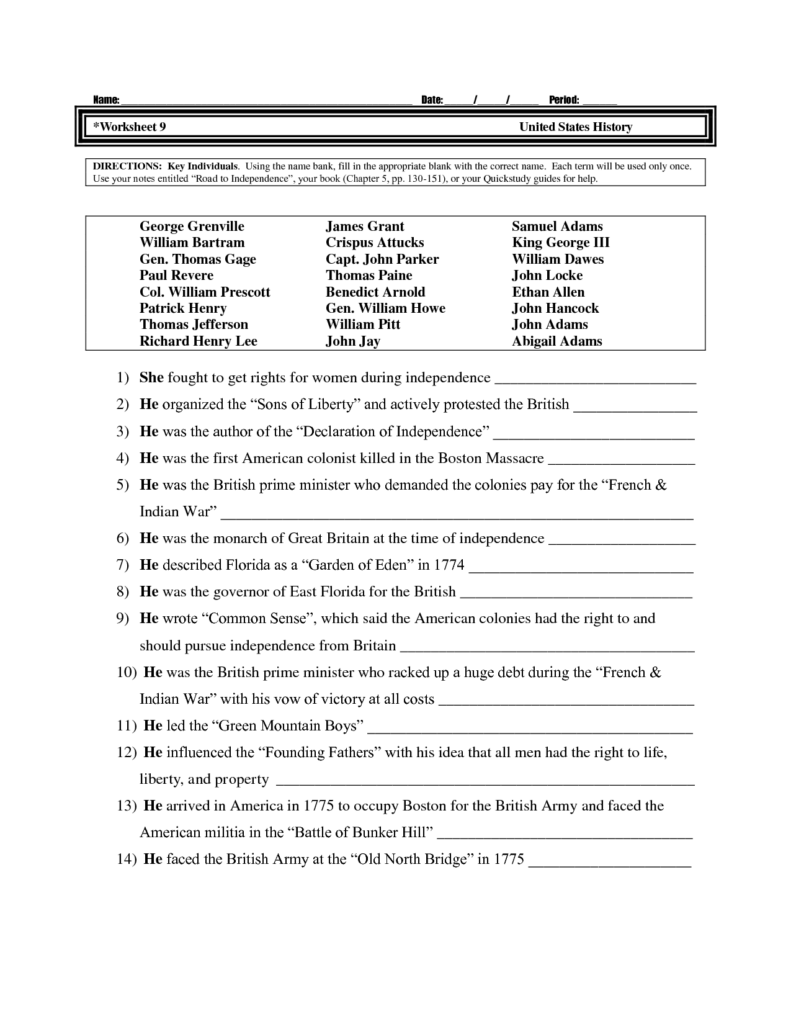 18 Us History Timeline Worksheet Worksheeto