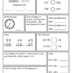 2 Grade Math Worksheets Worksheets Master