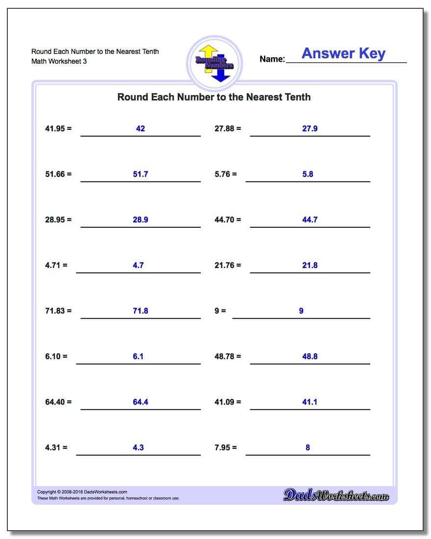 5th Grade Rounding Decimals Worksheets Tutorial Worksheet 5th Grade Rounding Decimals Worksheets Tutorial Worksheet