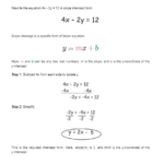 9th Grade Slope Intercept Form Worksheet with Answer Key