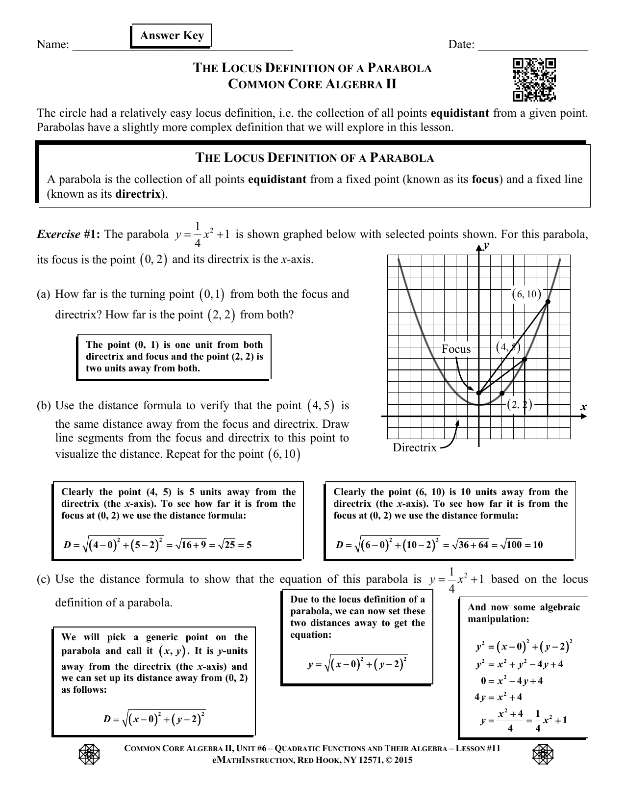 Common Core Algebra 1 Unit 6 Lesson 2 Answer Key Tutordale Common Core Algebra 1 Unit 6 Lesson 2 Answer Key Tutordale