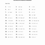 Factoring Quadratic Equations Worksheet Fresh Factoring Quadratic