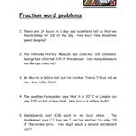 Fraction Word Problems 5th Grade Slideshare