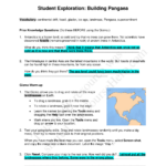 GIZMOs Building Pangaea Answer Key Continental Drift Pangaea