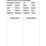 Proper And Common Nouns Worksheets K5 Learning Common And Proper