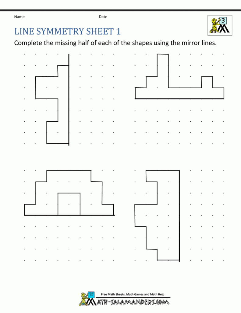 Symmetry Worksheets Common Core Worksheets