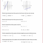 Writing Linear Equations Worksheets